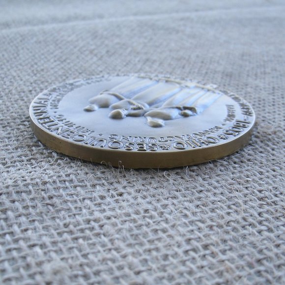 Vintage 1953 Ohio Sesquicentennial Bronze Medal - Picture 13 of 16